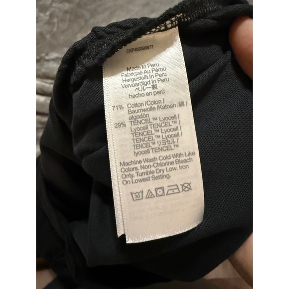 NWT Madewell Black Size‎ XS Side-Cinch Muscle Tee Causal Y2K Soft Comfortable - Picture 8 of 8